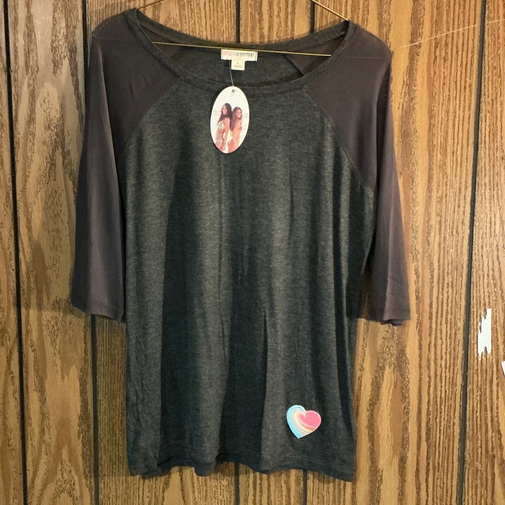 Tone It Up Charcoal Gray Women's Baseball Style Mesh Size Large